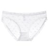 Sexy Women's French Ultra-thin Transparent Mesh Lace Underwear with Pure Cotton Crotch, Butt-lifting Low Waist Triangle Pants