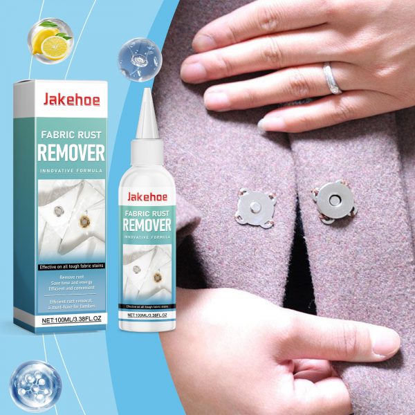 Jakehoe Fabric Rust Remover For Clothing Cleaning And Color Protection Gentle Yellow Edge Cleaner For Rust Stains