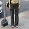 Casual Hot Girl Suede Fake Two Pants Female