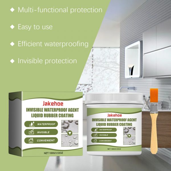 Jakehoe Invisible Waterproof Sealant Waterproof Invisible Glue Seals Household Smash Free Brick Waterproof Paint
