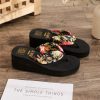 Cross-border European and American Style Women's Sandals New Fashionable Outdoor Wear Small Size Height-increasing Flat Heel Thick Sole Sandals Summer