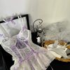 Seductive Sheer Mesh Bubble Skirt Set with Erotic Underwear