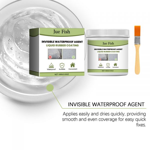 Jue-Fish  Waterproof Sealant, Waterproof Leak Repair Invisible Sealing Glue Household Smash Brick Waterproof Paint