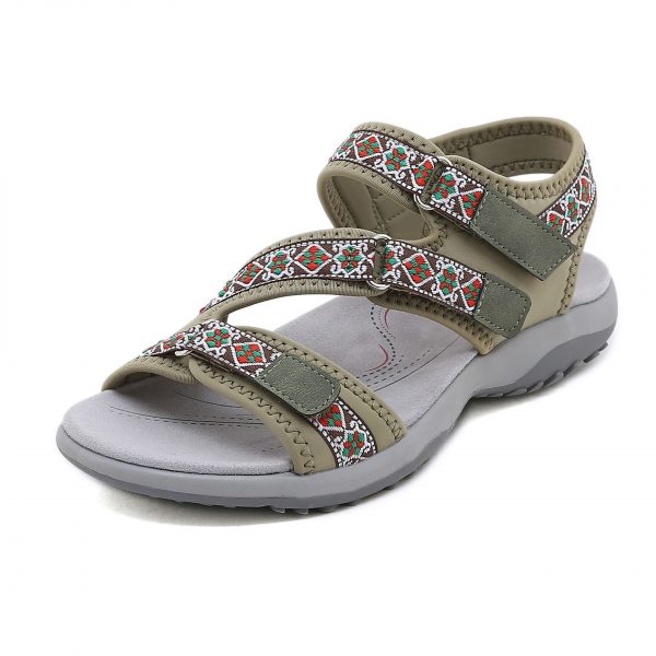 Sports sandals with printed Velcro plus size women's shoes