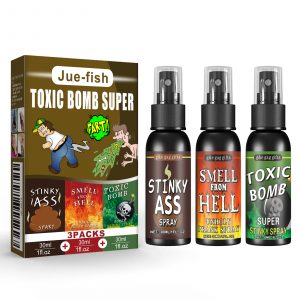 Jue-Fish Stinky Fart Spray (Set) April Fool's Day Prank Liquid Toy Parody Stinky Entertainment Poop Hell Bomb Smell