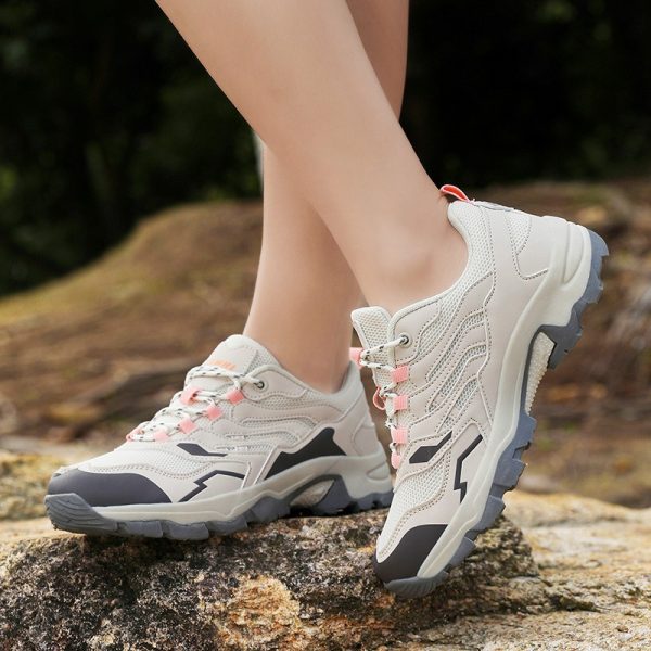 Outdoor Hiking Shoes Wide Fit Breathable Anti-Slip Durable Camping Trekking Shoes for Men and Women