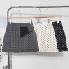 High waisted polka dot skirt