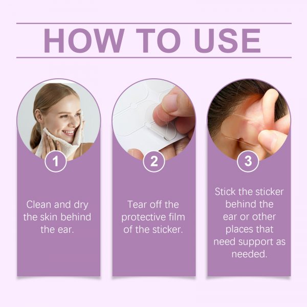 Eelhope Fairy Ear Mask Ear Flapper Ear Invisible Comfortable Breathable Waterproof Support Ear Attachment