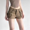 Women's summer workwear denim shorts