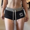 Summer letter print versatile and simple super shorts casual pants