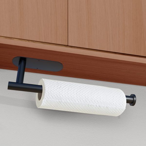 Stainless Steel Tissue Rack (Long Square Bottom Silver), Nail-Free And Perforation-Free Bathroom Toilet Paper Rack, Wall-Mounted Tissue Storage, Roll Paper Rack