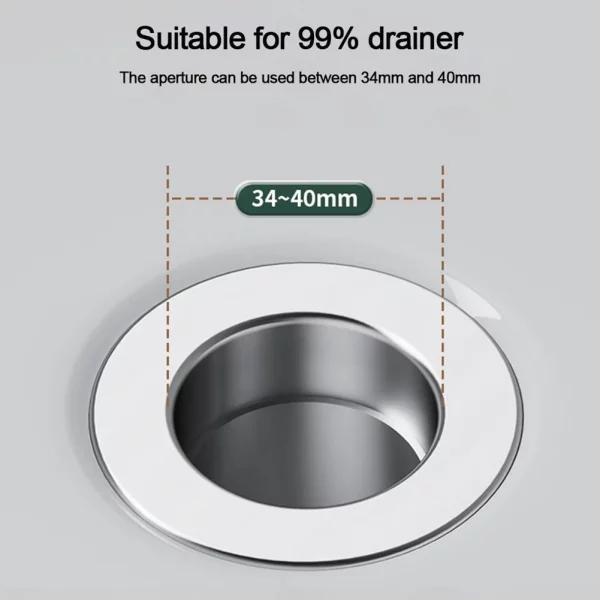 Kitchen Sink Drain Stainless steel  Strainer Sink Stopper Bath Plug Pop-Up Bounce Core Basin Drain Filter Hair Catcher Universal