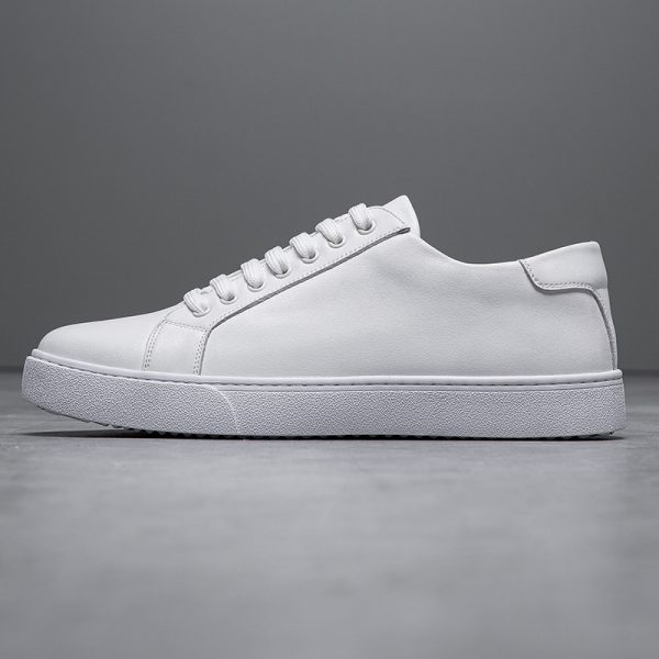 Extra Large Size Faded Retro Skate Shoes Casual White Shoes British Style Men's Shoes