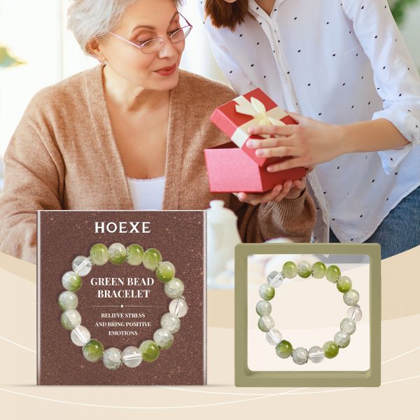 Hoexe Green Beads Bracelet, Men And Women Fashion Convenient Body Comfort Daily Life Decoration Bracelet