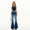 Women's Low Waist Flared Jeans New Non-clinging Casual Versatile Floor-length Trumpet Pants