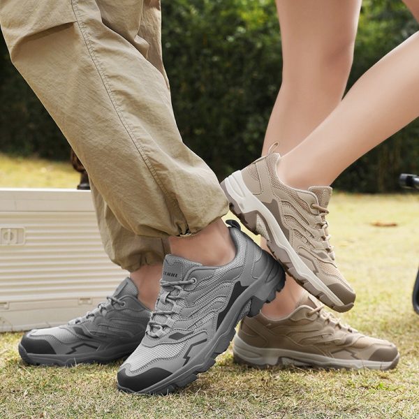 Outdoor Hiking Shoes Wide Fit Breathable Anti-Slip Durable Camping Trekking Shoes for Men and Women