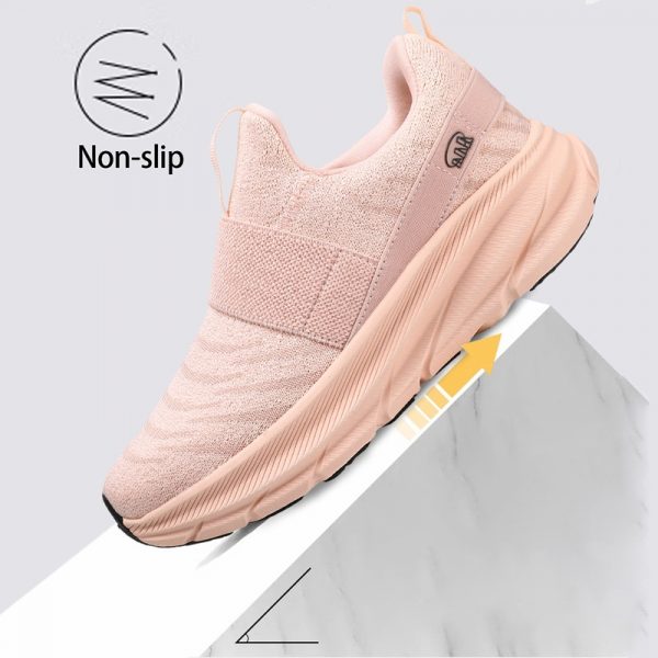 Big Size Women's Shoes, Soft Sole Comfortable Middle-aged and Elderly Walking Shoes, Slip-on Ultra-light Outdoor Sports Shoes