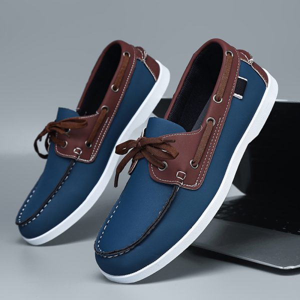 Casual Summer Men's Belted British Style Versatile Loafer Breathable Leisure Work Commuting Lazy Shoes