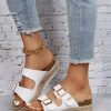 Women's slippers for outdoor wear in summer, forest-style retro thick-soled hemp rope lazy casual sandals