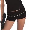 Hollow out autumn versatile low waist shorts for women