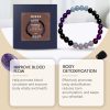 Purple Glass Bracelet, Glass Crystal Personality Fashion Decorative Clothing Accessories Hand Beaded Bracelet