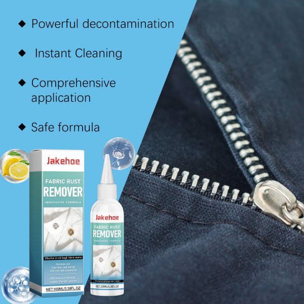 Jakehoe Fabric Rust Remover For Clothing Cleaning And Color Protection Gentle Yellow Edge Cleaner For Rust Stains