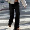 Daily home versatile basic straight leg pants