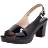 Summer Genuine Leather Roman Sandals for Women with Chunky Heel Color Block High Heel Thick Sole Waterproof Platform Outdoor Slippers