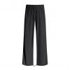 Women's Pants Black and White Casual Straight-Leg Trousers High-Waist Wide-Leg Pants