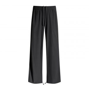 Women's Pants Black and White Casual Straight-Leg Trousers High-Waist Wide-Leg Pants