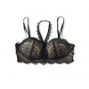 Bra with chest cushion lace neck strap suspender bra underwear
