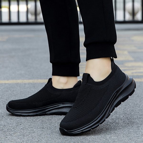 Spring Summer Autumn Elderly Shoes Parent-Child Shoes Slip-On Casual Men's Walking Shoes Classic Style