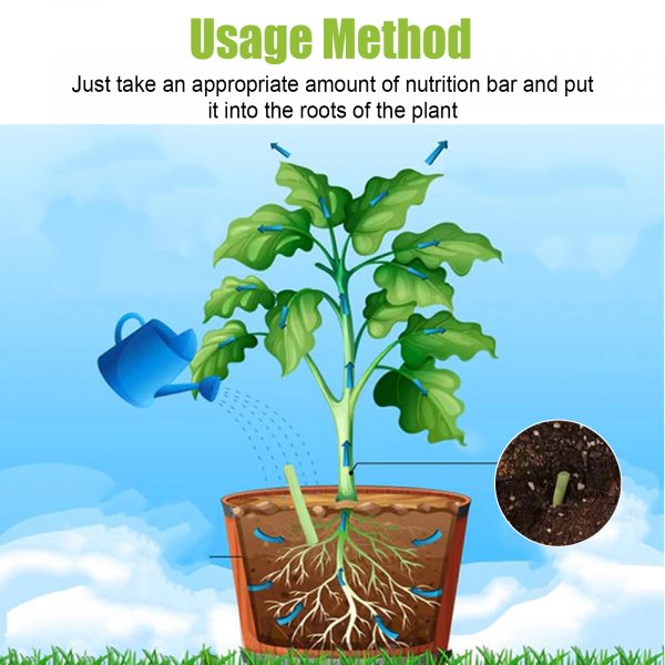 MoonSpry Plant Catalyst Stick, Plant Fruit And Vegetable Pot Flower Bud Flower Hair Root Growth Fertilizer Stick