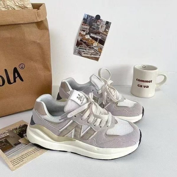 Ape Shark Reflective Retro Ancestor Grey NB5740 Camouflage N-Word Shoes Unisex Dad Shoes Casual Sports Shoes Trendy