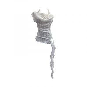 Lace Splicing Swing Collar Halter Off-Shoulder T-Shirt Women