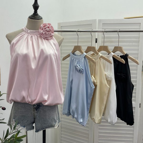 Off shoulder neck vest for women