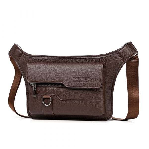 Men's large capacity waterproof chest bag large capacity crossbody bag shoulder bag ﻿