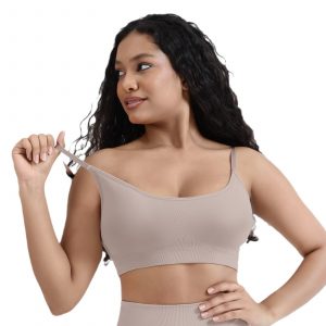 One-Piece Tank Bra Without Gathered Side Large Size Breast Minimizer Women's Underwear