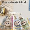 Rotating Handheld Blind Box Display Rack Transparent Labubu Plush Doll Storage Case Dust Cover