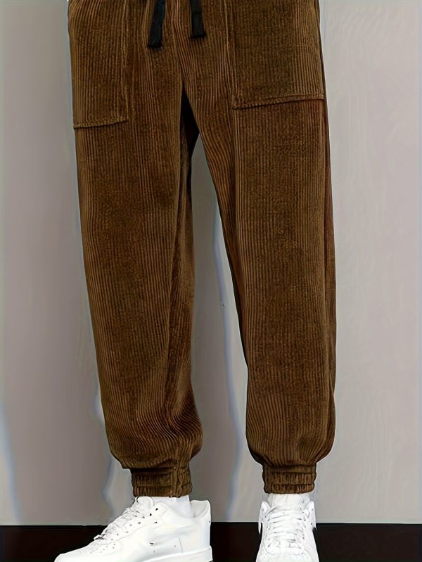 Casual Pants, Trendy And Fashionable Casual Pants, Men's Pants, Men's Pants, Long Pants, Straight Pants, Corduroy Casual Pants, Tight-fitting Casual Pants, Anti-wrinkle Casual Pants, 9-inch Pants, Men