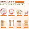 Thanksgiving Plates And Napkins Party Supplies Tableware Set