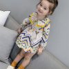 Girls Autumn Clothing Dress Western Style Big Children Floral Girl's Dress