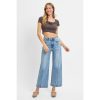 RISEN Full Size High Rise Crop Wide Leg Jeans Plus Size