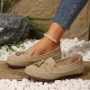 Women's Round Head Loafers Fashion Non-slip Soft Comfortable Flats Shoes