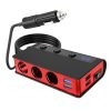 The Three-port Car Cigarette Lighter Adapter Expands One Socket To Three. The Current Output Is Stable And The Compatibility Is Good