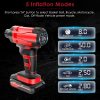 1Pc 150PSI Cordless Car Tire Inflator Rechargeable  2V Portable Electric Air Compressor With LED Light For Car Bike Motorcycle Ball