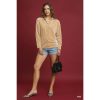 Umgee Soft Thermal Collared Long Sleeve Top