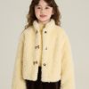 Furry Coat Children Single-layer Fleece-lined Warm-keeping Cotton Clothing