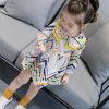 Girls Autumn Clothing Dress Western Style Big Children Floral Girl's Dress