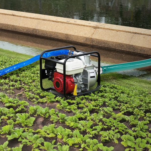 Suction Hose Kit For WaterPump 2 In X 20 Ft Green 50 Ft Blue Hoses